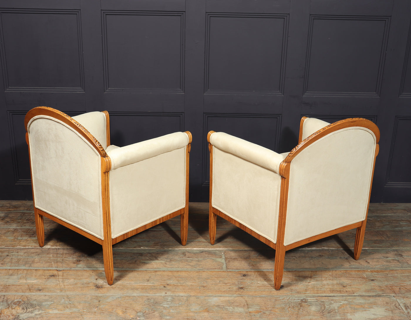 French Art Deco Armchairs by Paul Follot