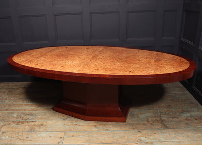 French Art Deco Large Oval Table