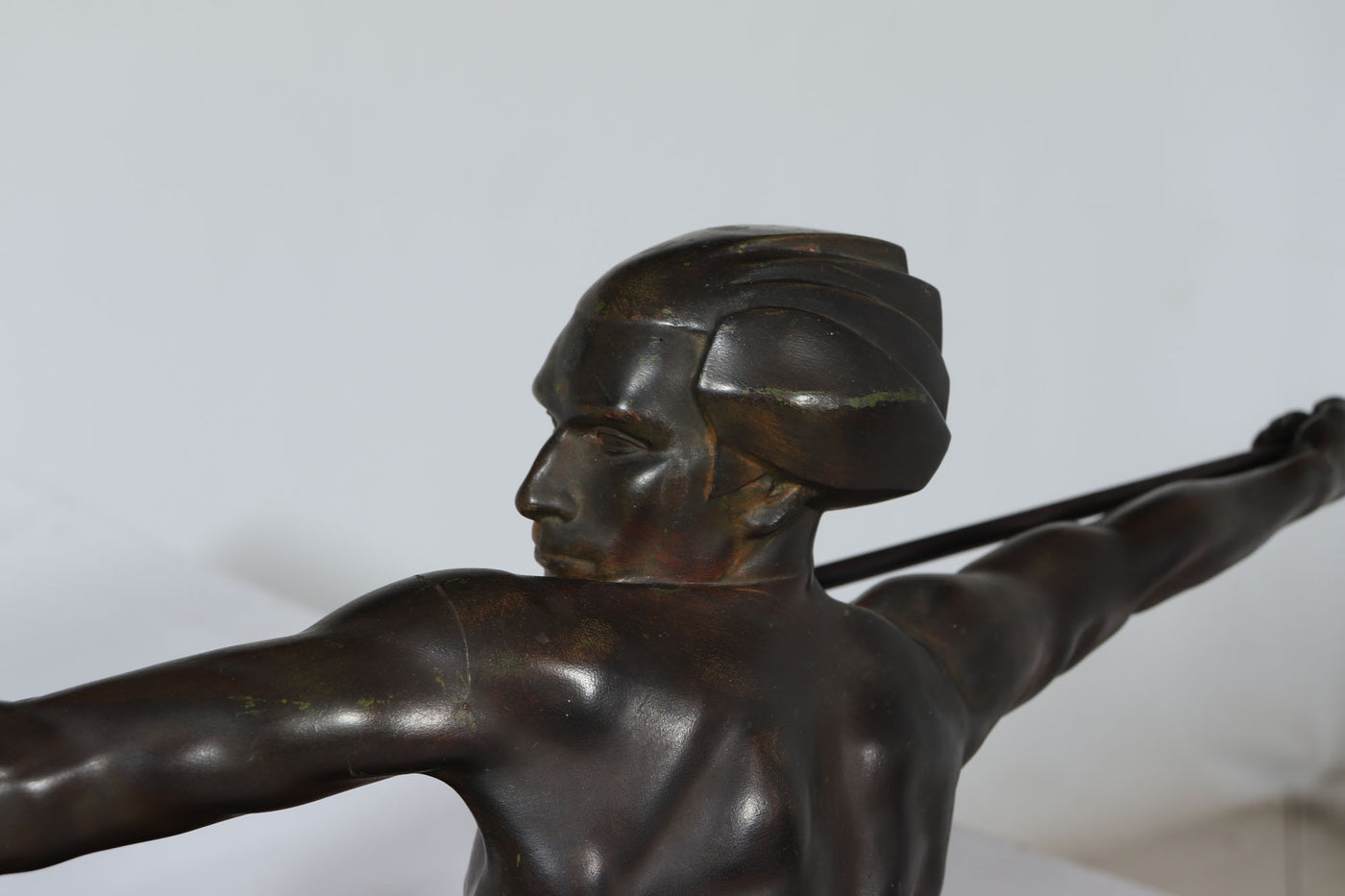 Art Deco Patinated Bronze Hunter by Max Le Verrier