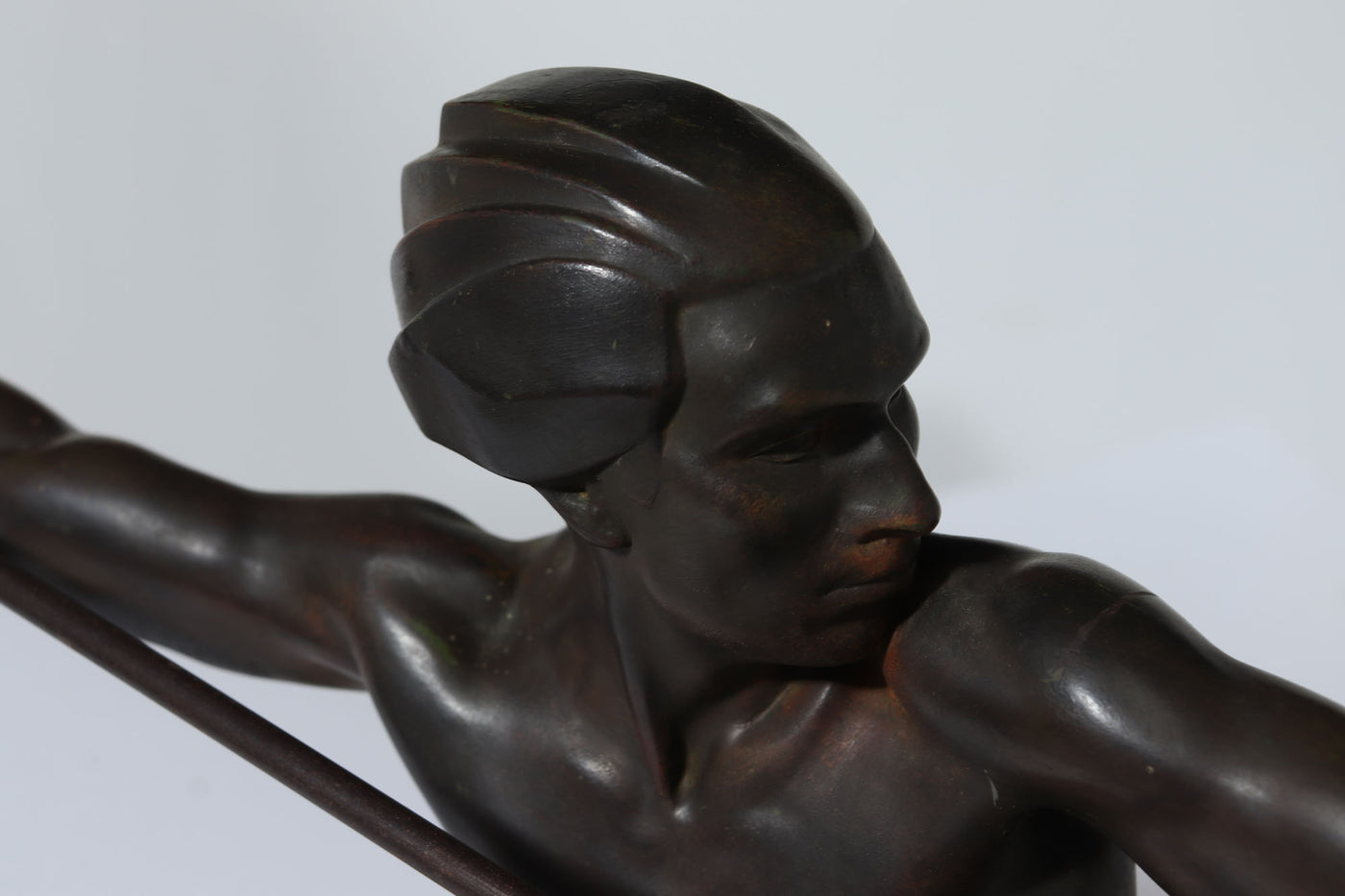 Art Deco Patinated Bronze Hunter by Max Le Verrier