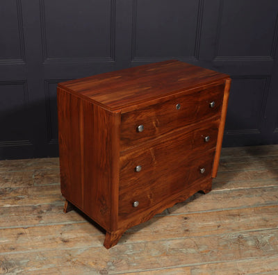 French Art Deco Walnut Chest of Drawers