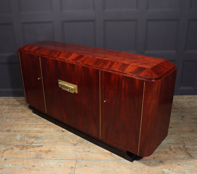 French Art Deco Sideboard in Red figured Sycamore