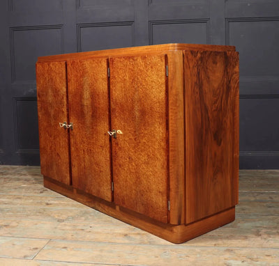 French Art Deco Sideboard in Amboyna and Walnut