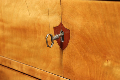 Biedermeier Satin Birch and Walnut Commode, Austria c1825