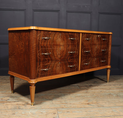 Mid century Chest of Drawers in Walnut by Dassi