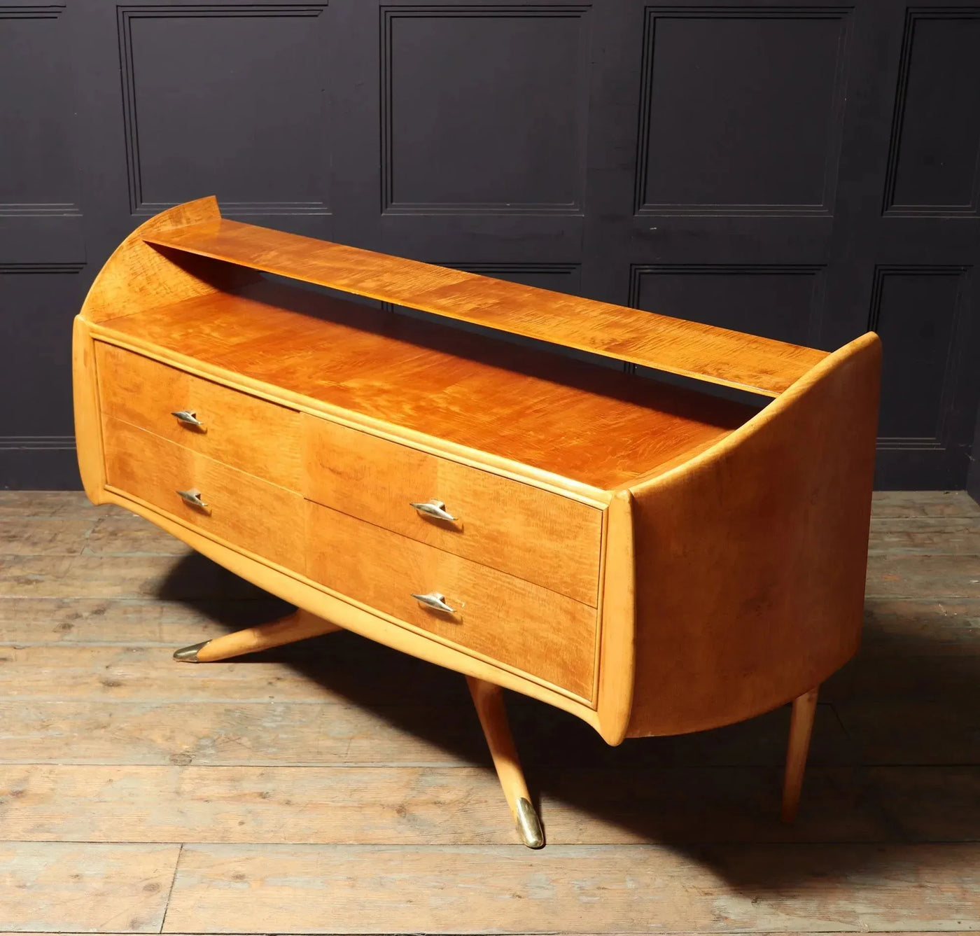 Mid Century Italian Chest of Drawers in Sycamore