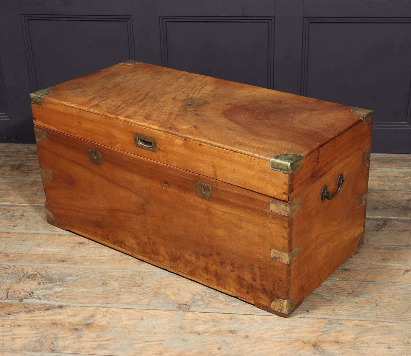 English Antique Camphor Wood Box