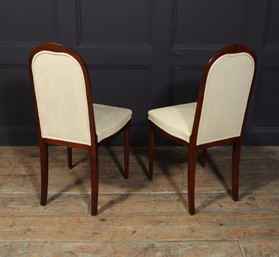 Pair of French art Deco Side Chairs by Paul Follot