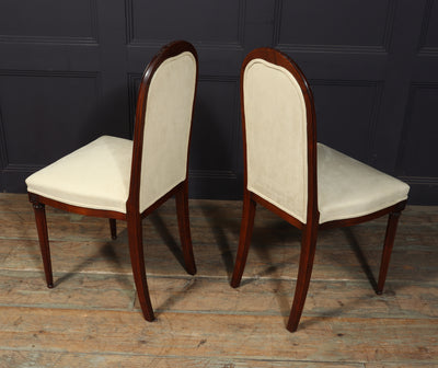 Pair of French art Deco Side Chairs by Paul Follot