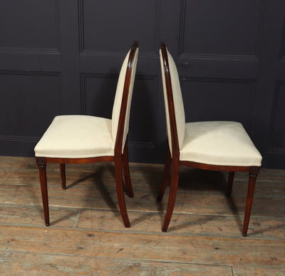 Pair of French art Deco Side Chairs by Paul Follot