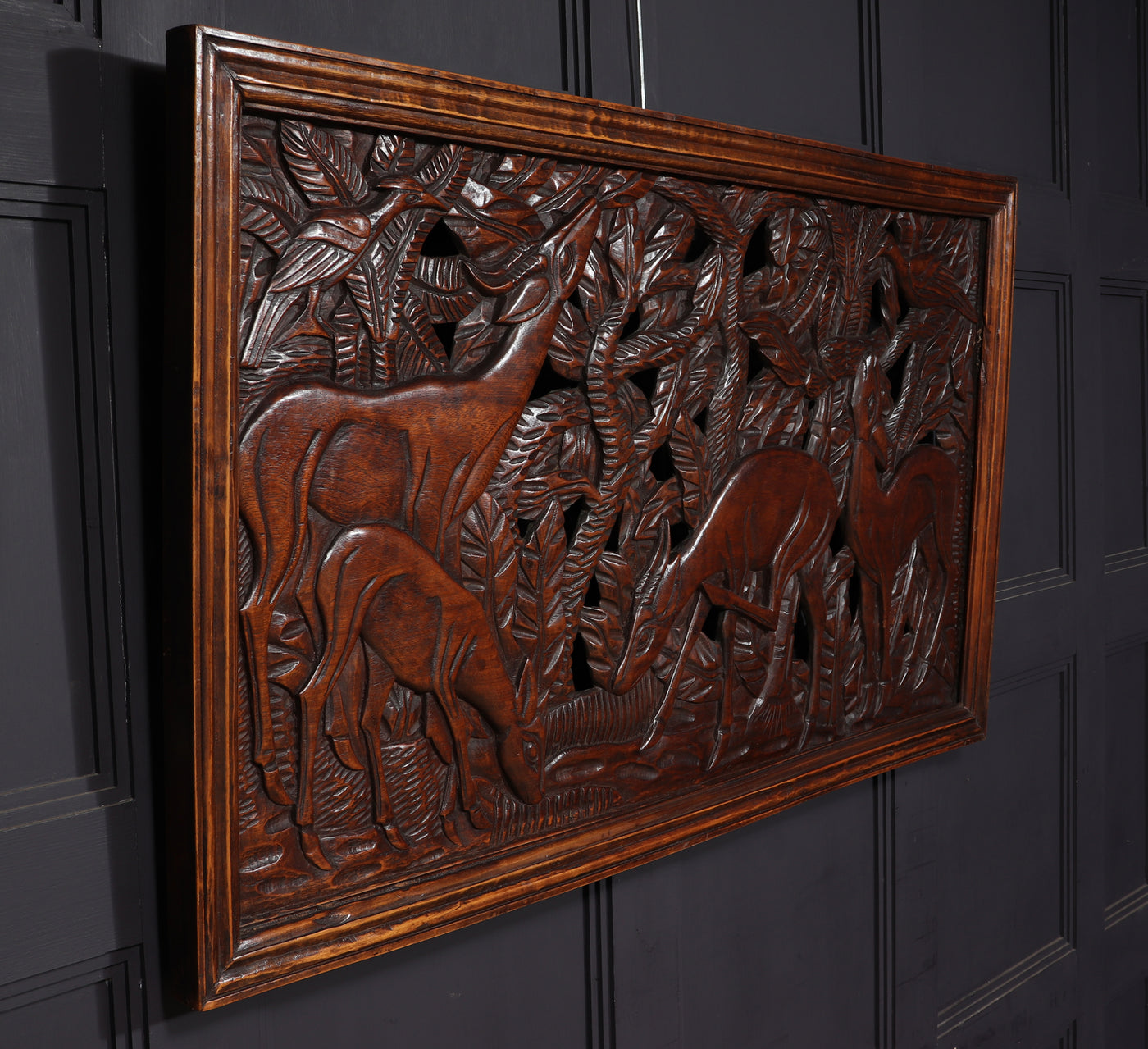 French Art Deco Pierced Carving wall Panel