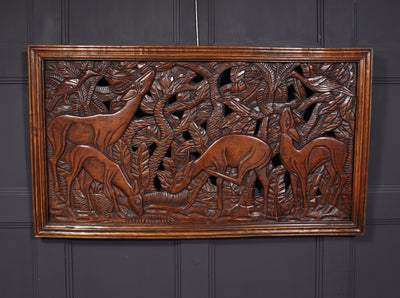 French Art Deco Pierced Carving wall Panel