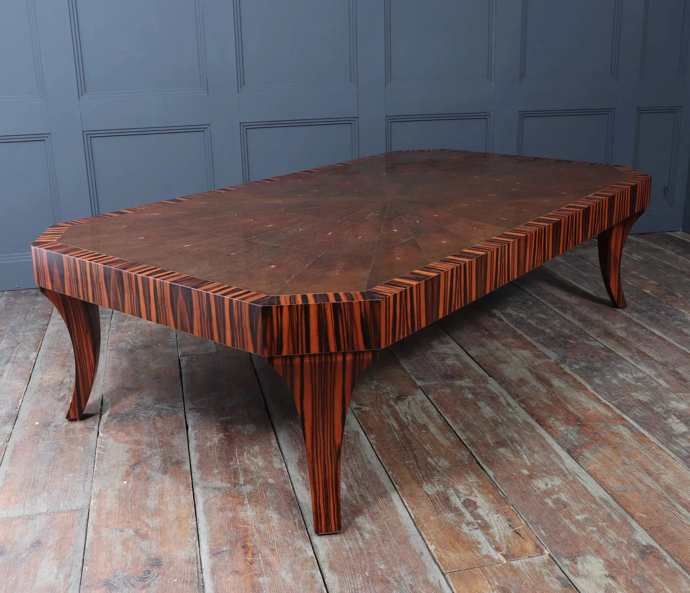 Garrison Rousseau Coffee Table in Macassar and Shargreen