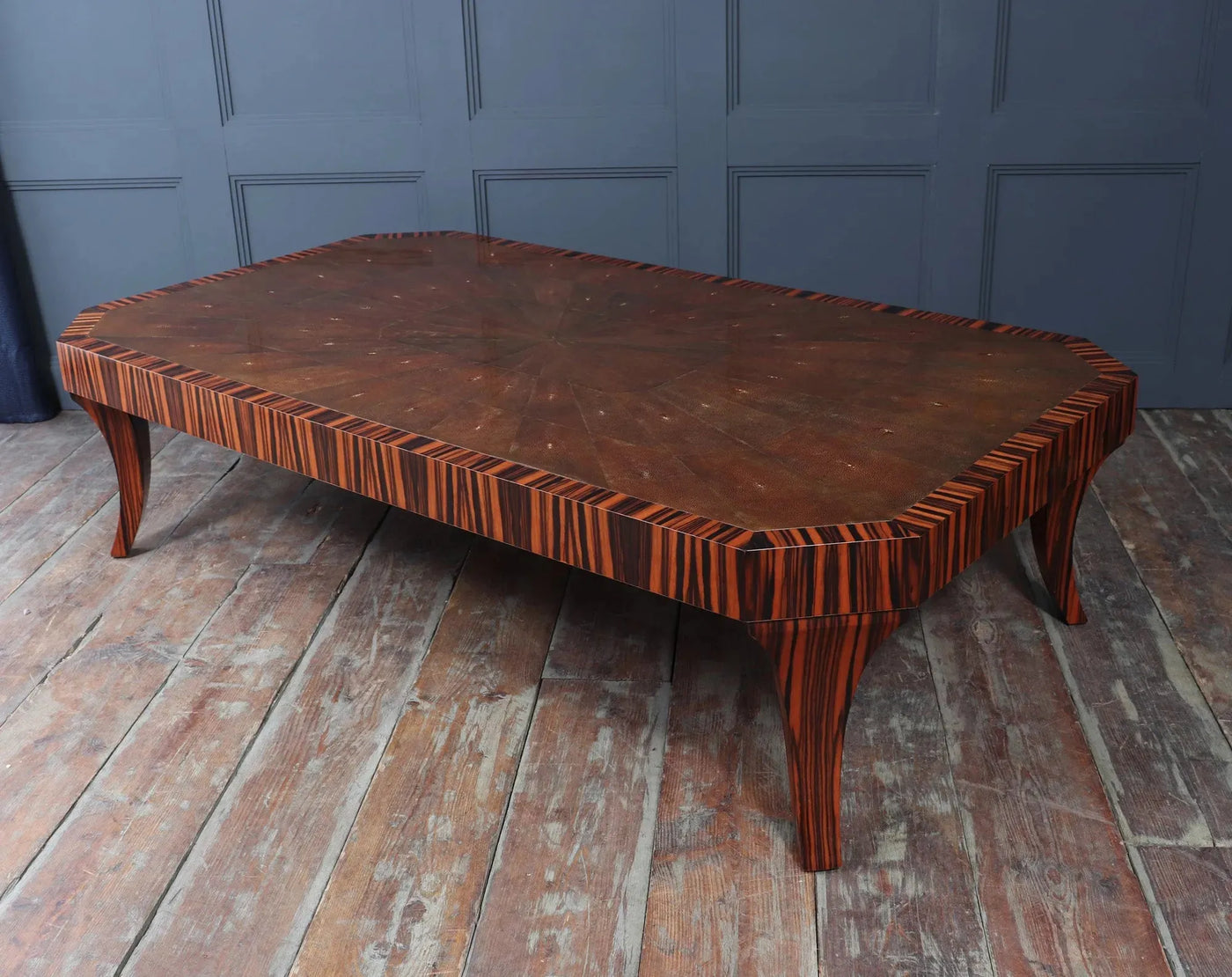 Garrison Rousseau Coffee Table in Macassar and Shargreen