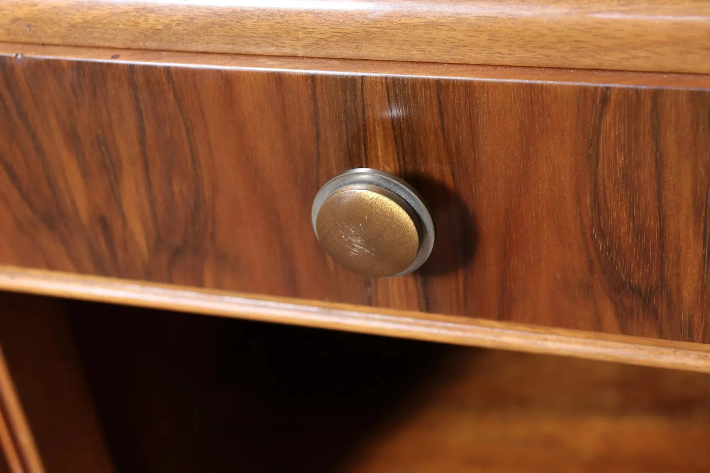 Pair of French Art Deco Walnut Bedside Cabinets