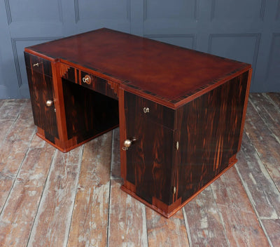 French Art Deco Desk in Macassar Ebony