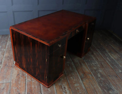 French Art Deco Desk in Macassar Ebony