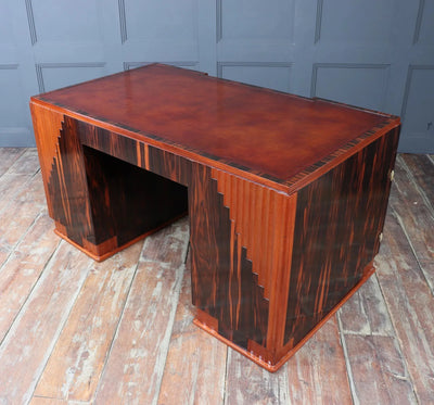 French Art Deco Desk in Macassar Ebony