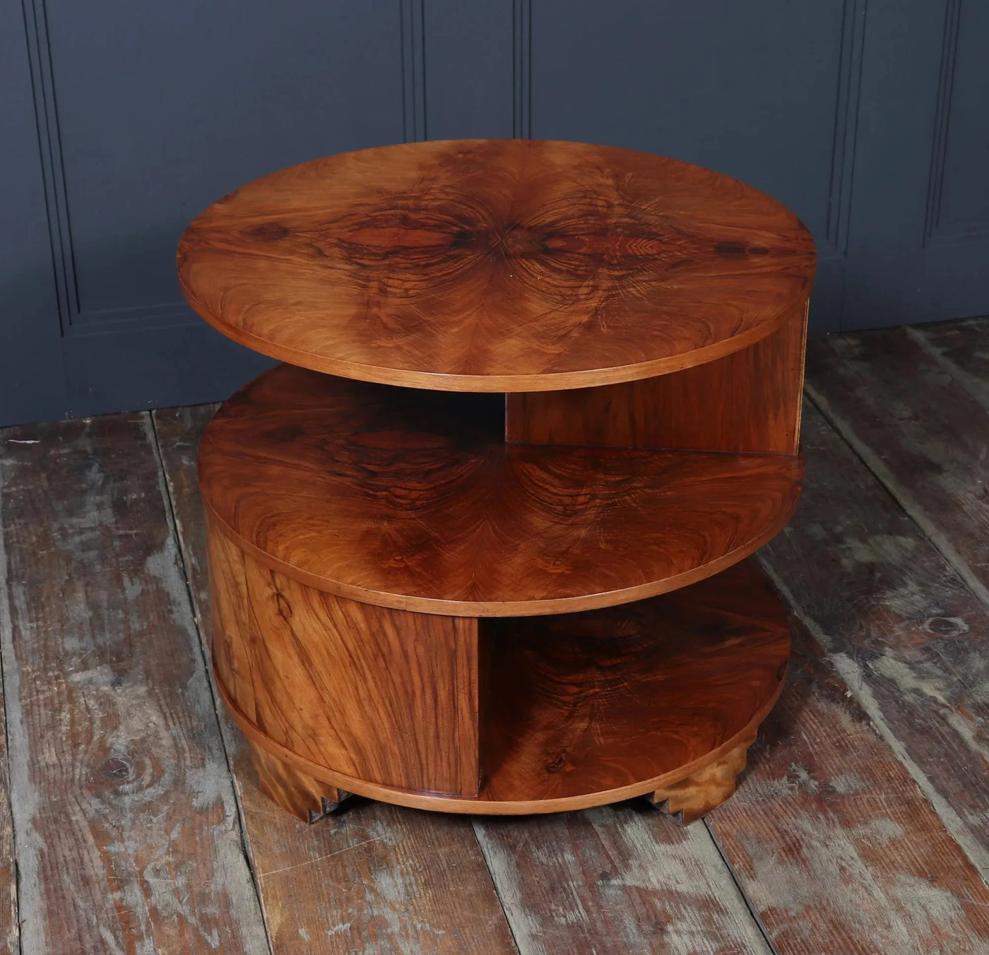 Art Deco Book Coffee Table in Walnut