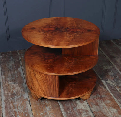 Art Deco Book Coffee Table in Walnut