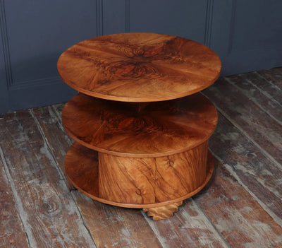 Art Deco Book Coffee Table in Walnut