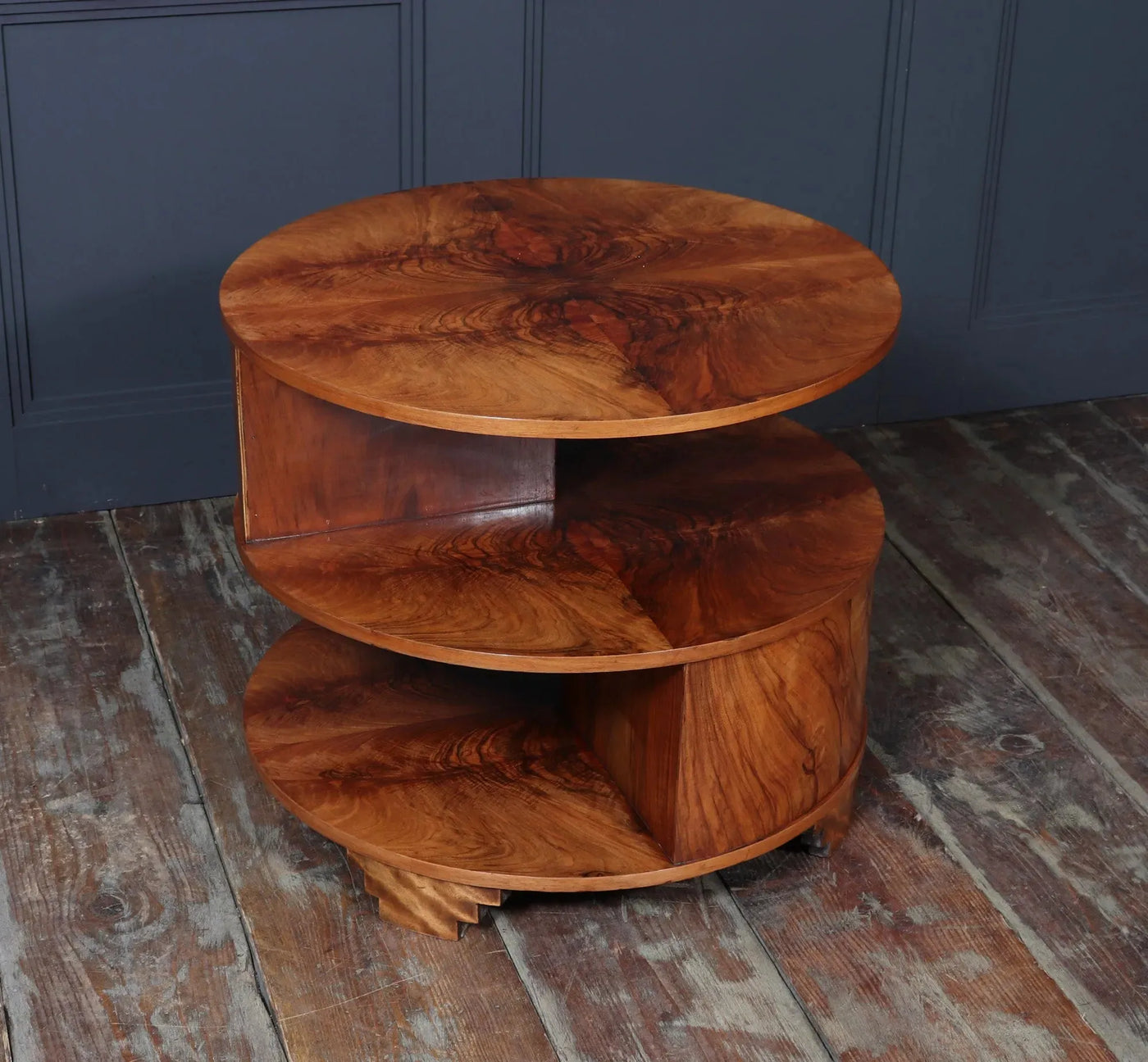 Art Deco Book Coffee Table in Walnut