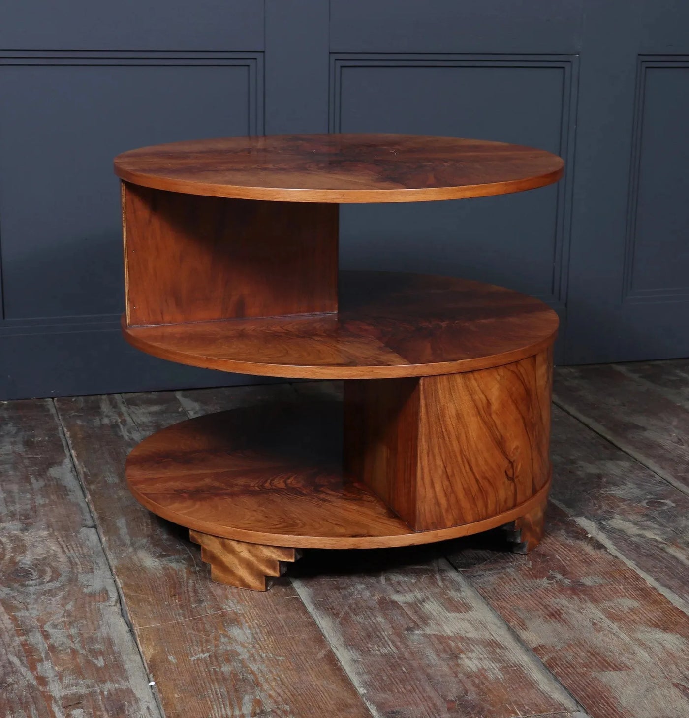 Art Deco Book Coffee Table in Walnut