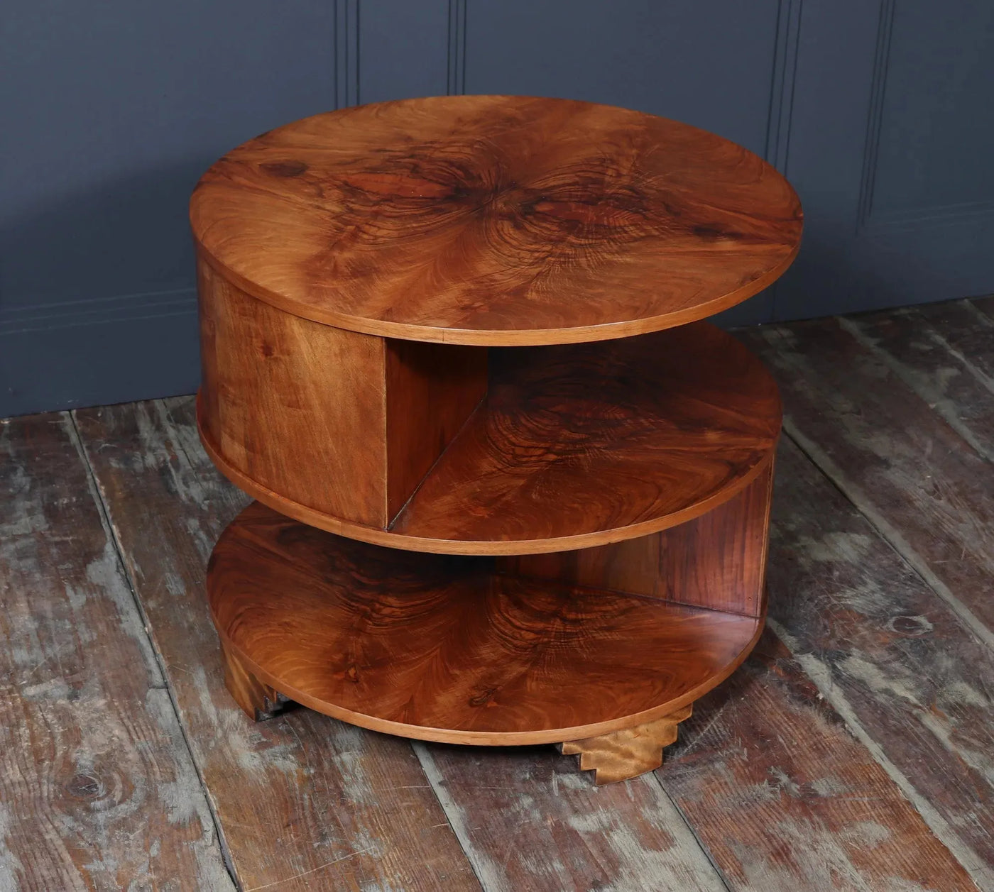 Art Deco Book Coffee Table in Walnut