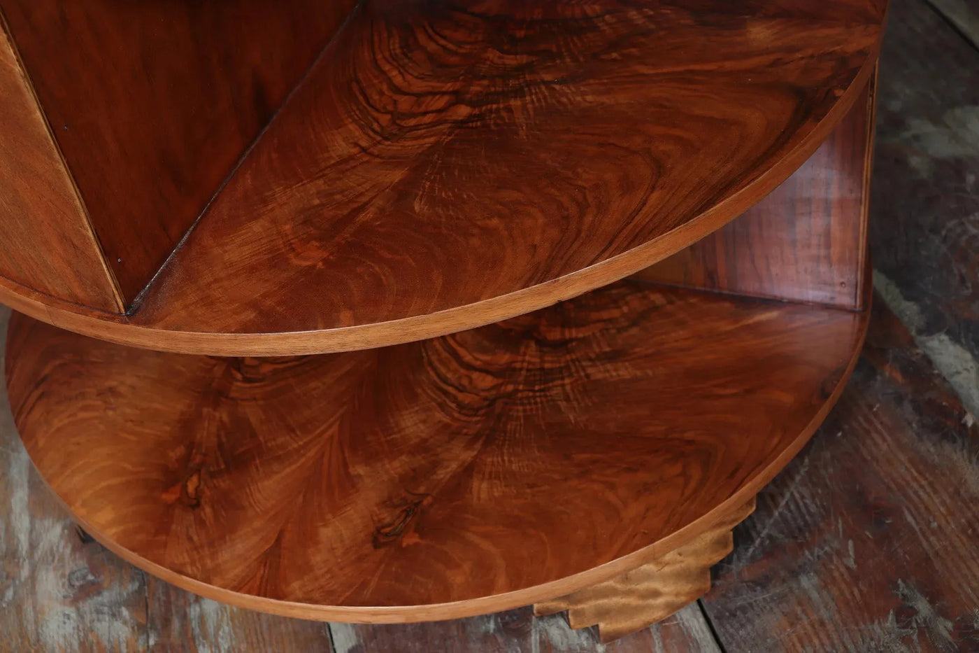 Art Deco Book Coffee Table in Walnut