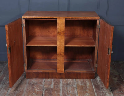 Art Deco Two Door Walnut Cabinet