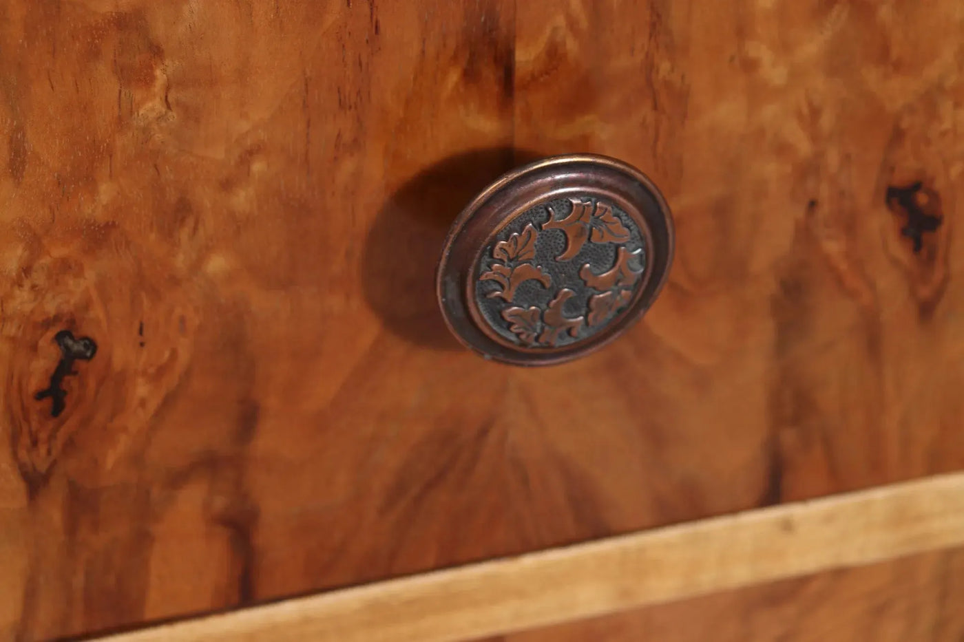 Art Deco Blonde Walnut Chest of Drawers