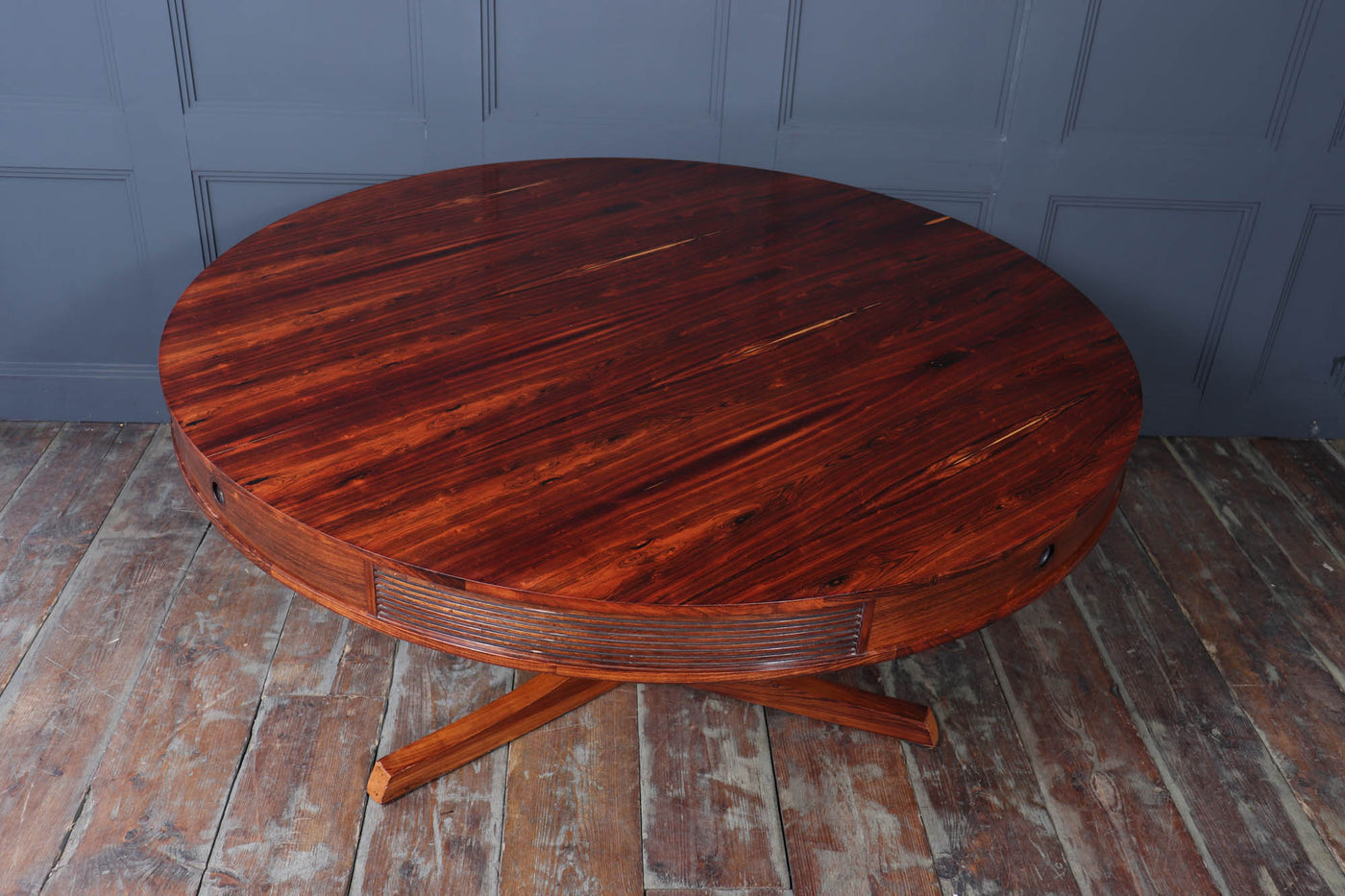 Mid Century Drum Dining Table by Robert Heritage