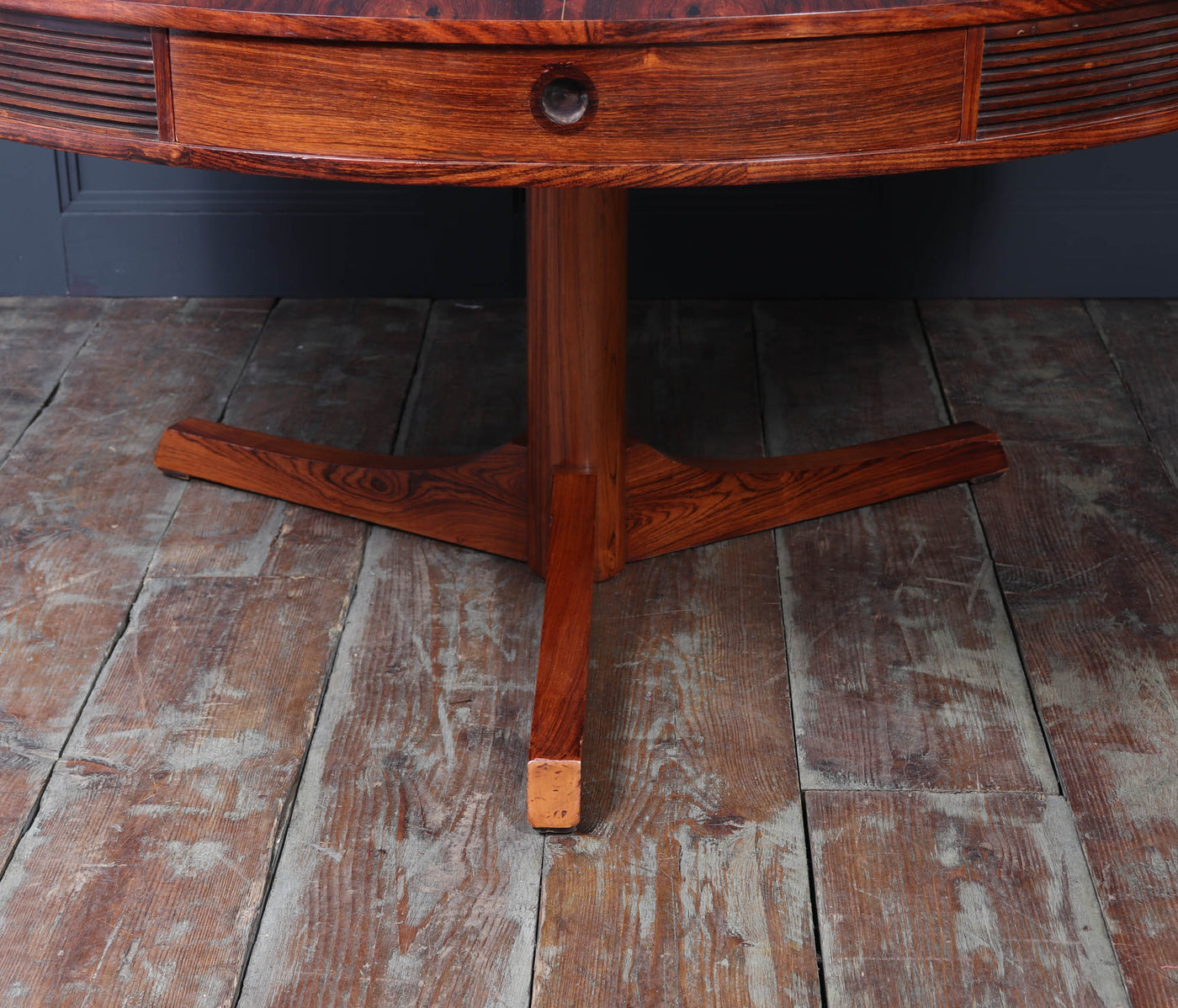 Mid Century Drum Dining Table by Robert Heritage