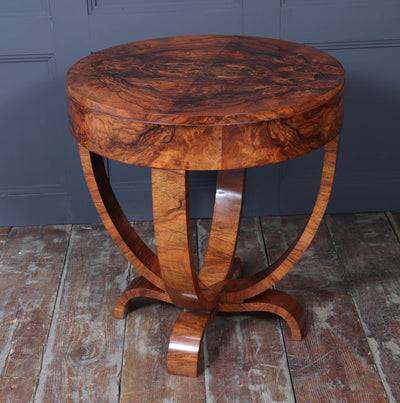 Italian Art Deco Drum Side Table