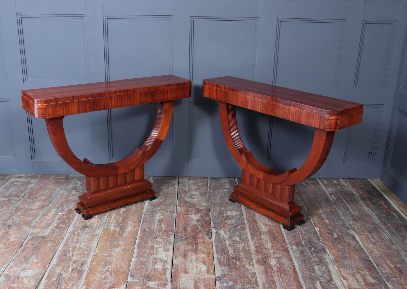 Pair of French Art Deco Console Tables