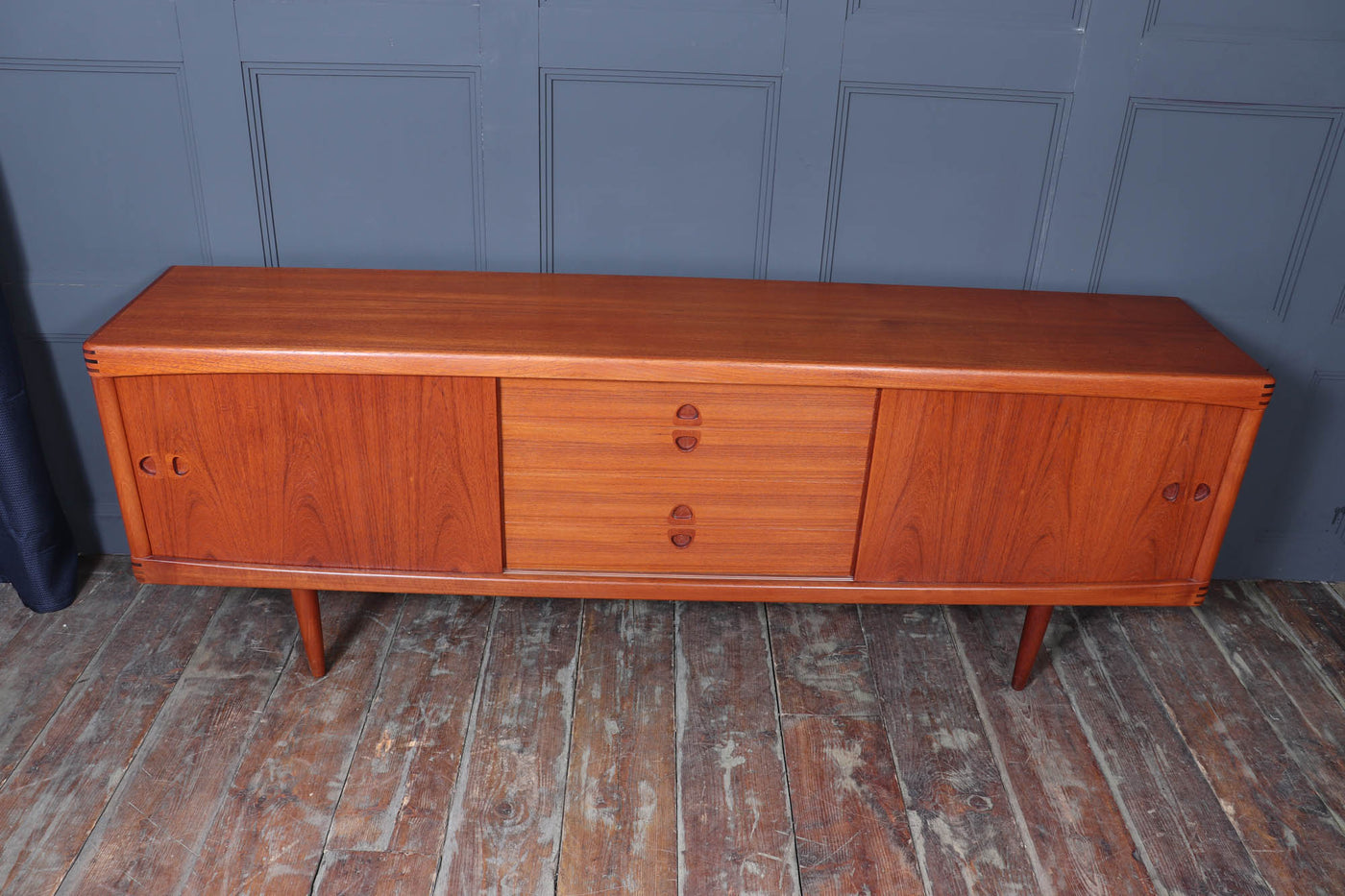 Danish Mid Century Teak Sideboard by H W Klien for  Bramin