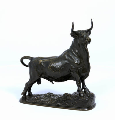 Bronze Bull Sculpture c1890