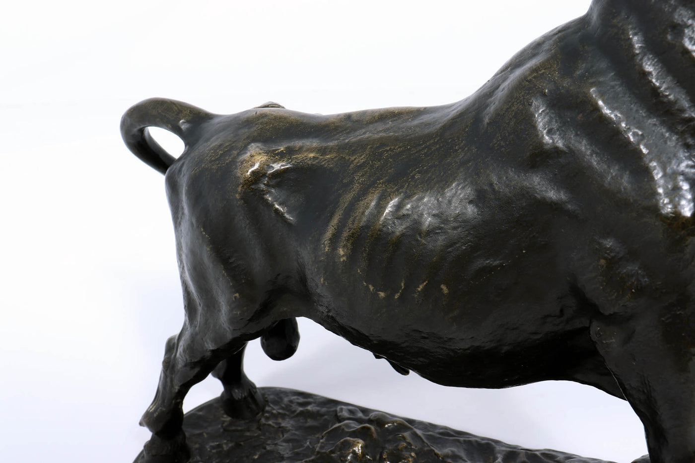 Bronze Bull Sculpture c1890