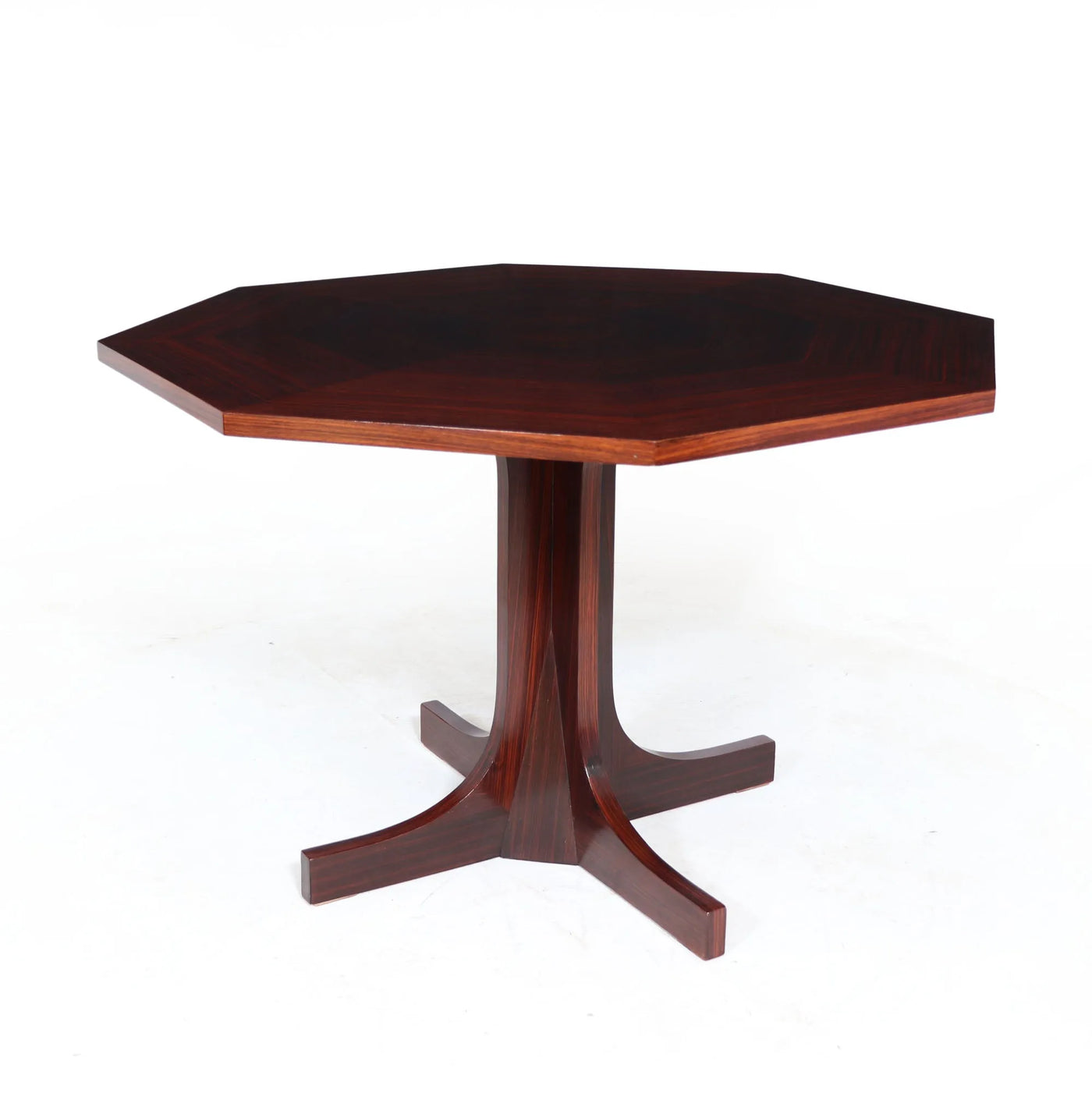 Italian Mid Century Dining Table in Rosewood side