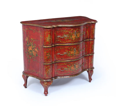 Italian Painted  'Lacca Povera'  Commode, 19th Century