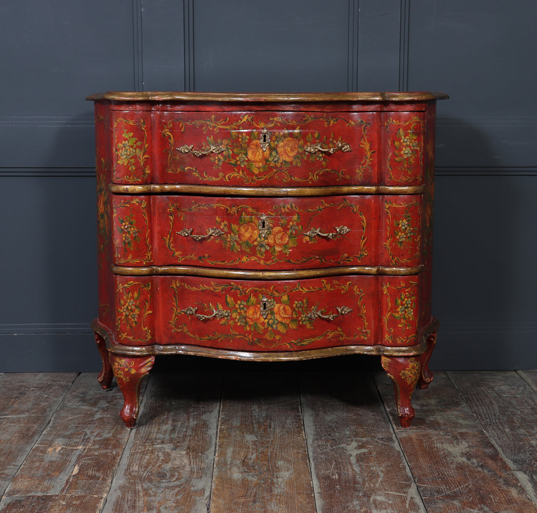 Italian Painted  'Lacca Povera'  Commode, 19th Century