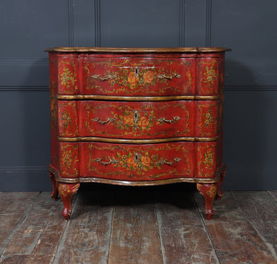 Italian Painted  'Lacca Povera'  Commode, 19th Century
