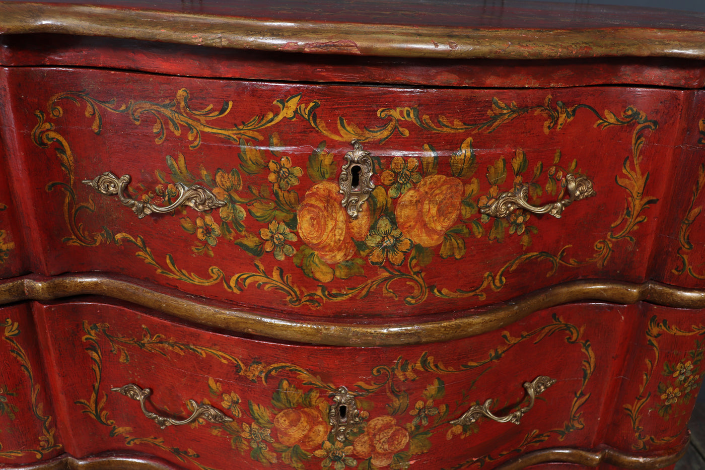 Italian Painted  'Lacca Povera'  Commode, 19th Century