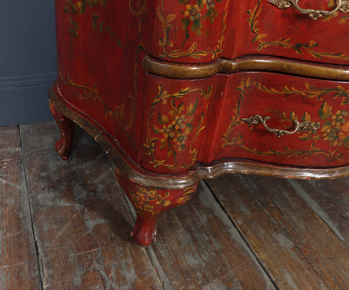 Italian Painted  'Lacca Povera'  Commode, 19th Century