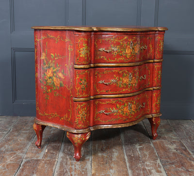 Italian Painted  'Lacca Povera'  Commode, 19th Century