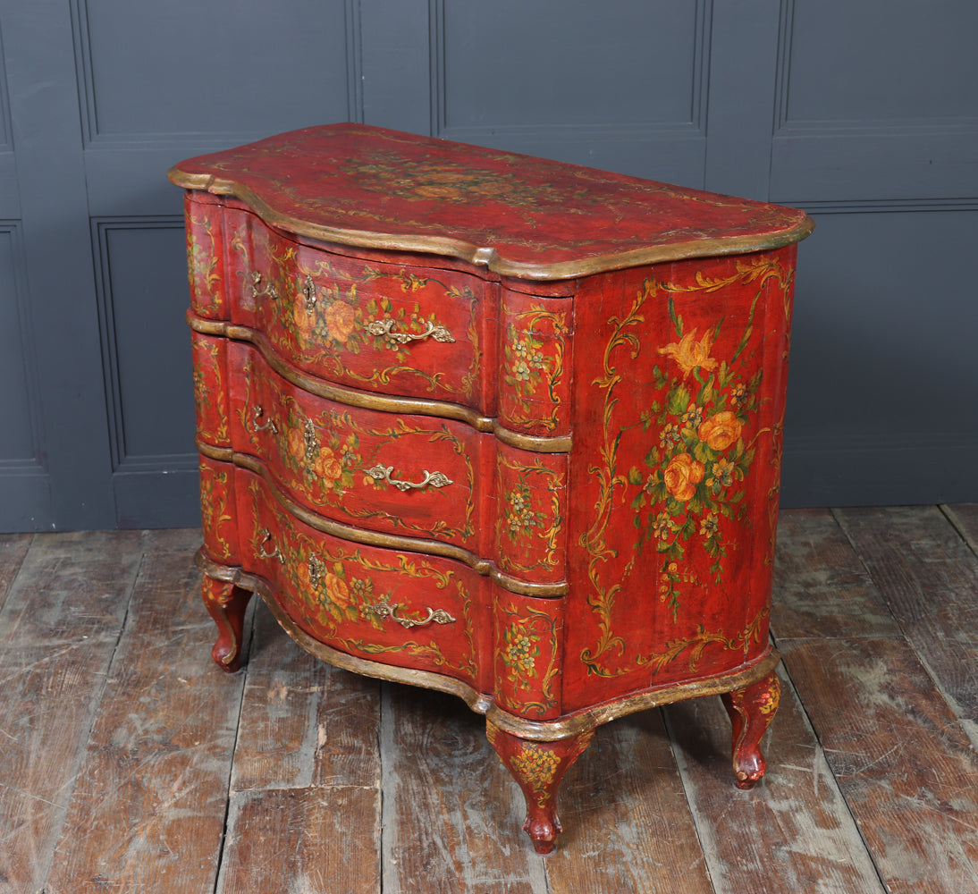 Italian Painted  'Lacca Povera'  Commode, 19th Century