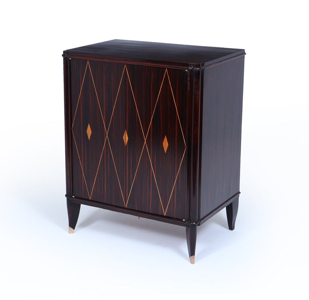 Macassar Ebony Art Deco Cabinet by Dominique, 1925