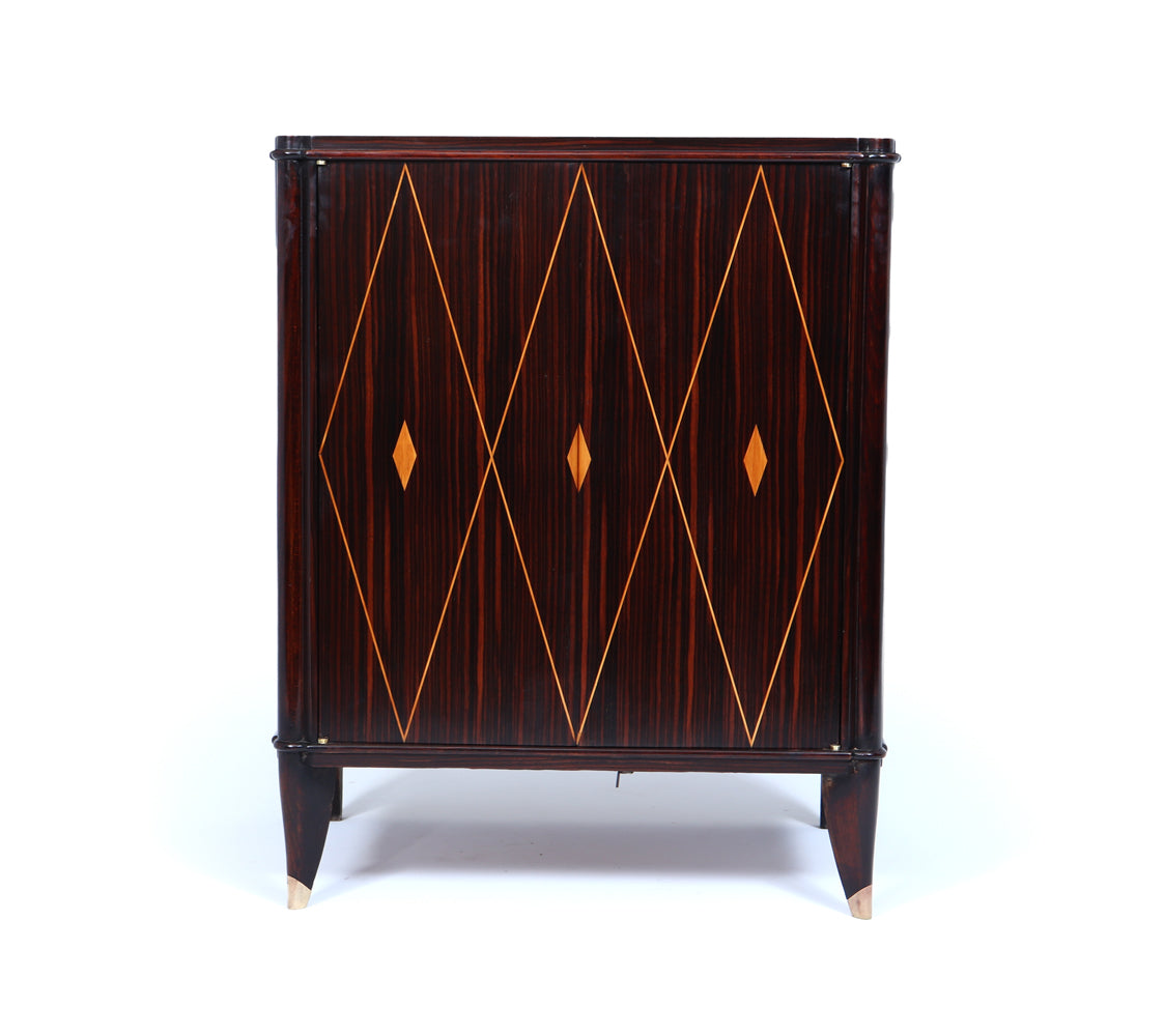 Macassar Ebony Art Deco Cabinet by Dominique, 1925
