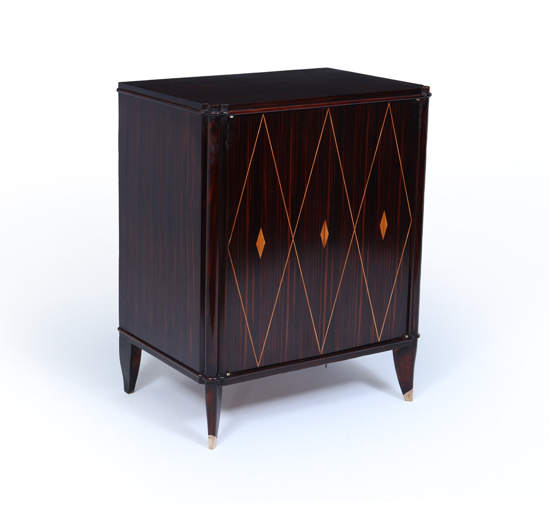 Macassar Ebony Art Deco Cabinet by Dominique, 1925