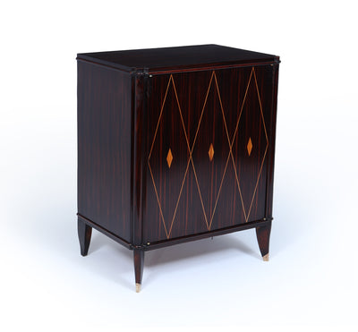 Macassar Ebony Art Deco Cabinet by Dominique, 1925